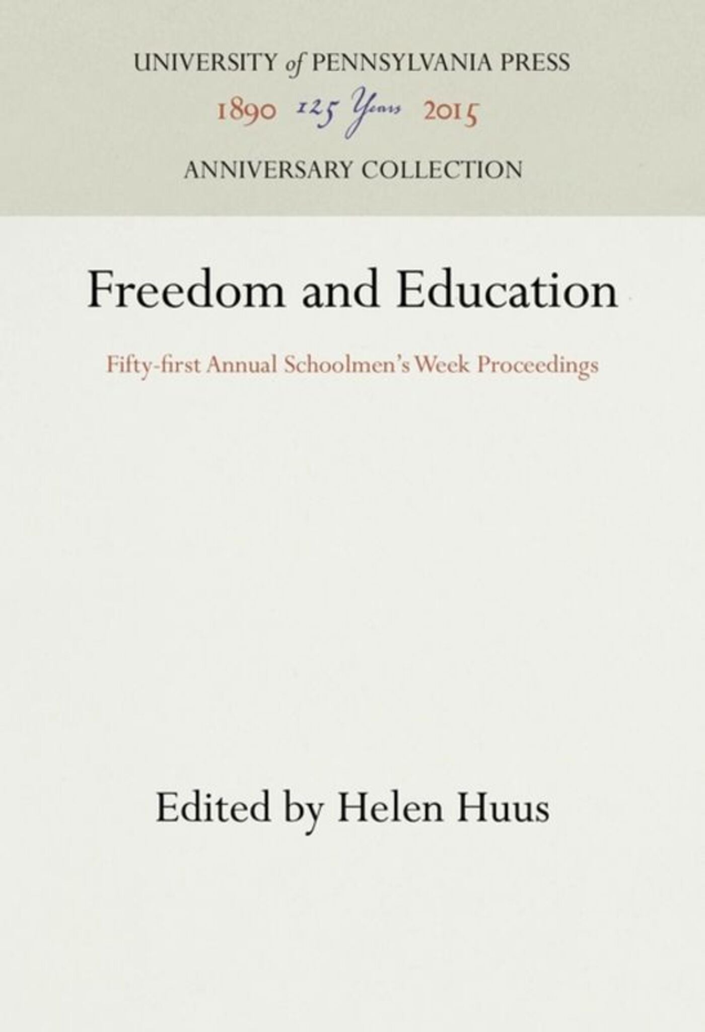 Cover image for Freedom and Education ISBN 9781512802931